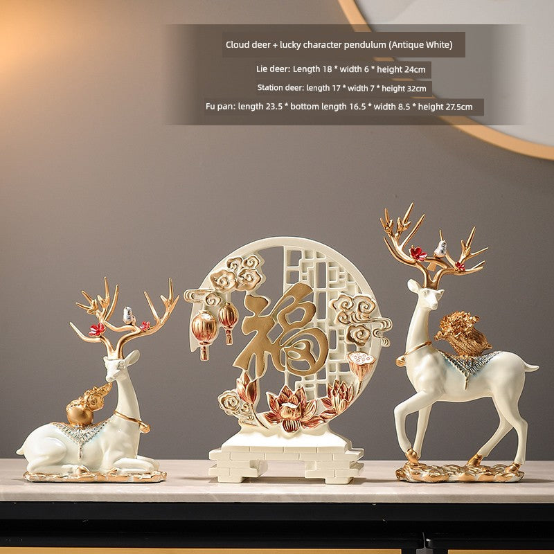 TV Accessible Luxury Living Room Moving Gift Wine Cabinet Decorations