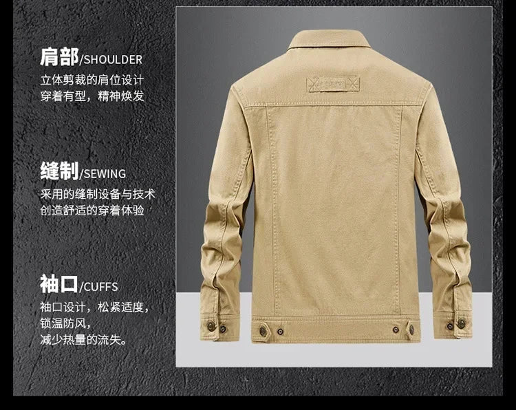 mens cargo jackets New Fashion bomber jacket mens wear simple British style Warm Windproof Jacket and coat baseball jacket male