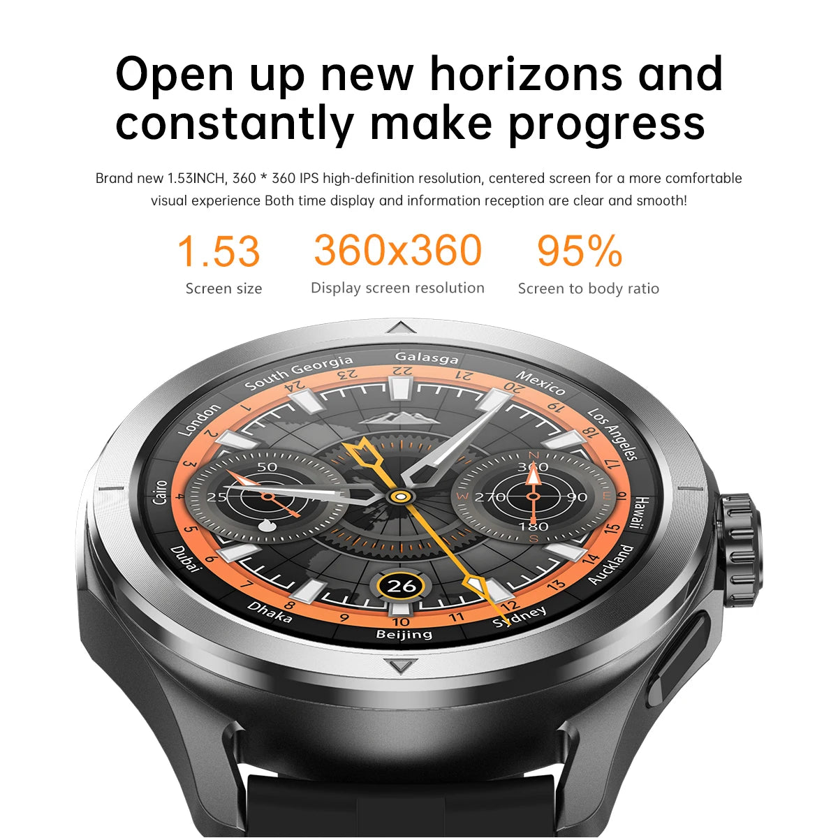 S4 Ultra Smart Bracelet Men Watch For Xiaomi  AMOLED HD Screen Bluetooth Call GPS Trajectory NFC Heart Rate Compass SmartWatches
