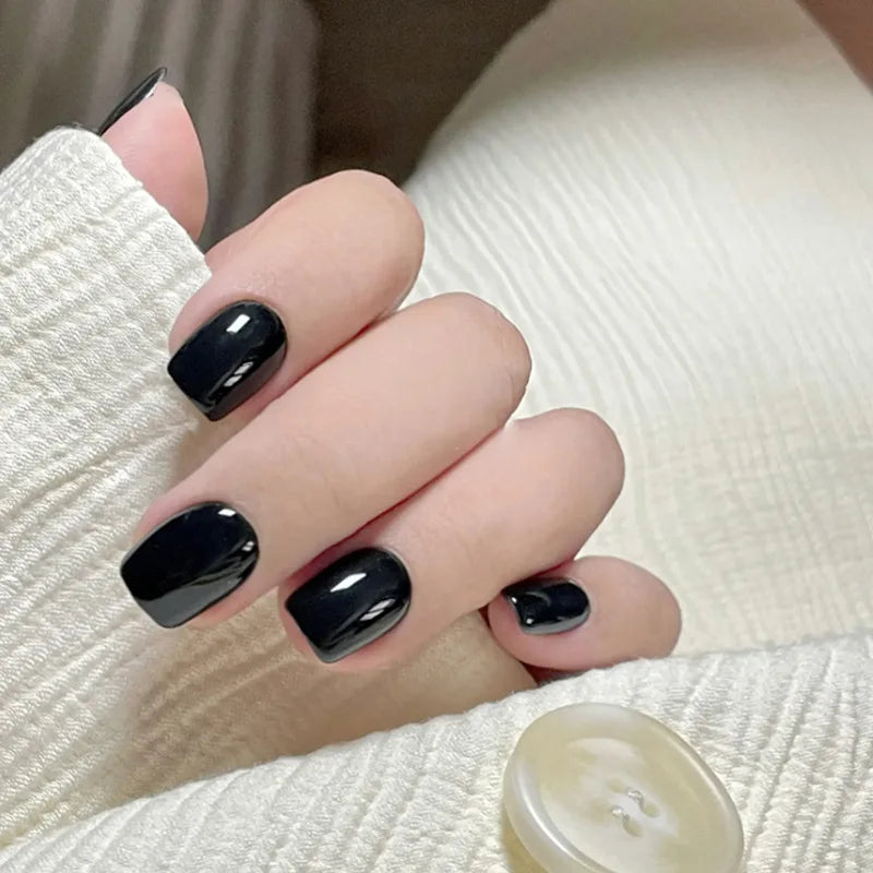 24PC/Box Fashion False Nails Artificial Milky White Pink Gradients Long Ballet Nail Tips Full Cover Acrylic Fake Nails With Glue