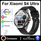 S4 Ultra Smart Bracelet Men Watch For Xiaomi  AMOLED HD Screen Bluetooth Call GPS Trajectory NFC Heart Rate Compass SmartWatches