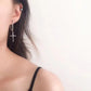 2 Pcs Punk Silver Color Cross Drop Earrings for Women Men Gothic Hip Hop Long Tassel Hanging Earring Jewelry Gift Bijoux