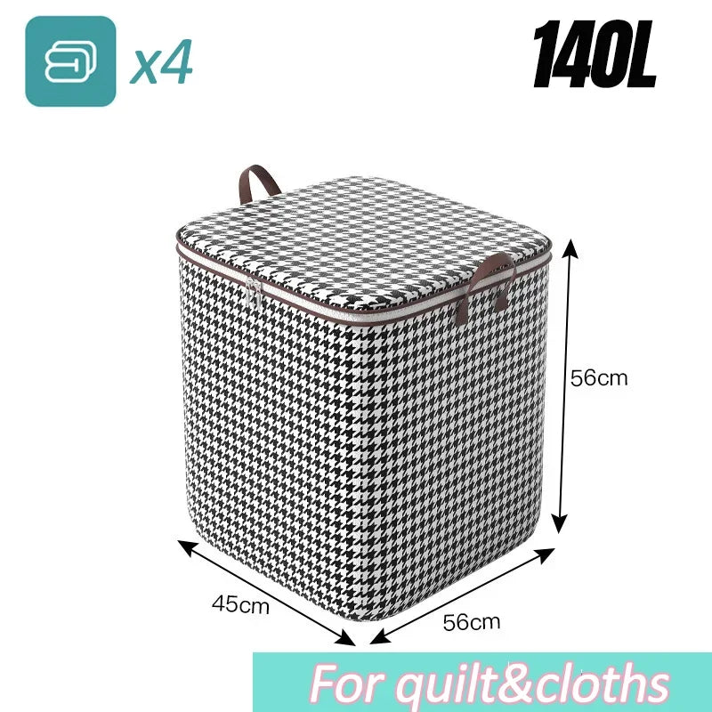 Quilt Storage Non-Woven Wardrobe Space Saving Bag House-Moving Box Dustproof Organizers  Bedding Box Travel Storage Organization