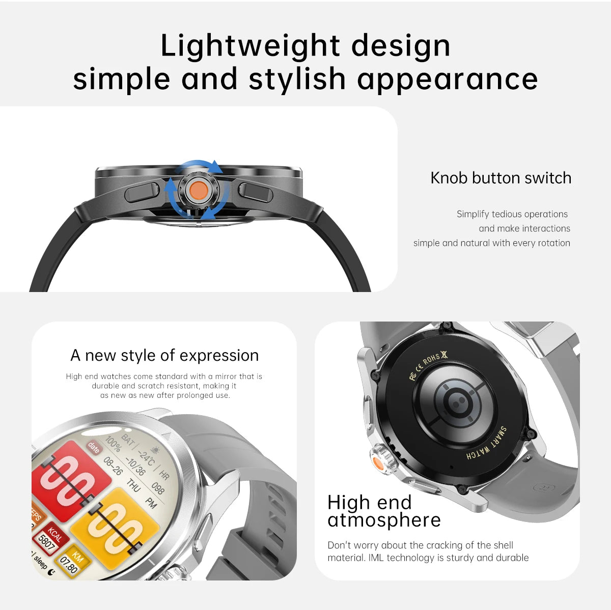 S4 Ultra Smart Bracelet Men Watch For Xiaomi  AMOLED HD Screen Bluetooth Call GPS Trajectory NFC Heart Rate Compass SmartWatches