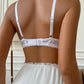 Contrasting lace push-up bras, comfortable and breathable cut-out bras, women's underwear