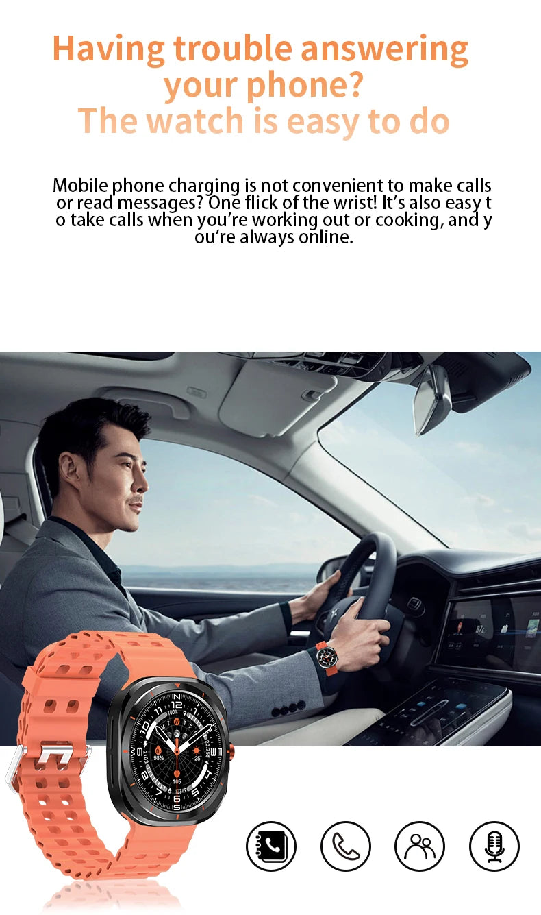 Watch 7 Ultra Smartwatch Bluetooth Talk HD AMOLED Screen Fitness Tracker Health Monitoring Smartwatch for Android IOS