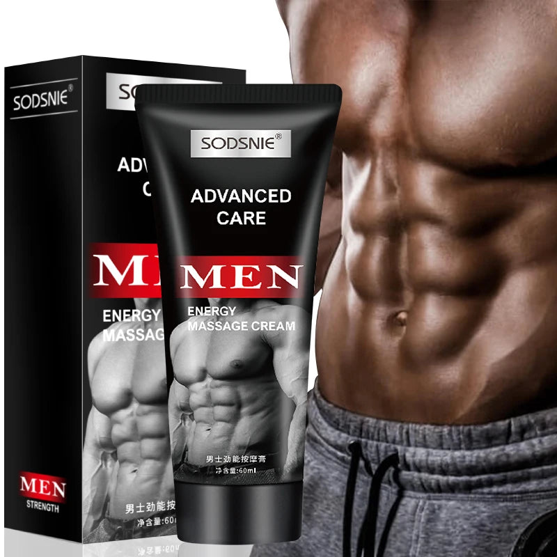 Men's Abdominal Muscle Cream Anti Cellulite Slimming Fat Body Firming Strengthening Belly Muscle Tightening Body Care 60ml