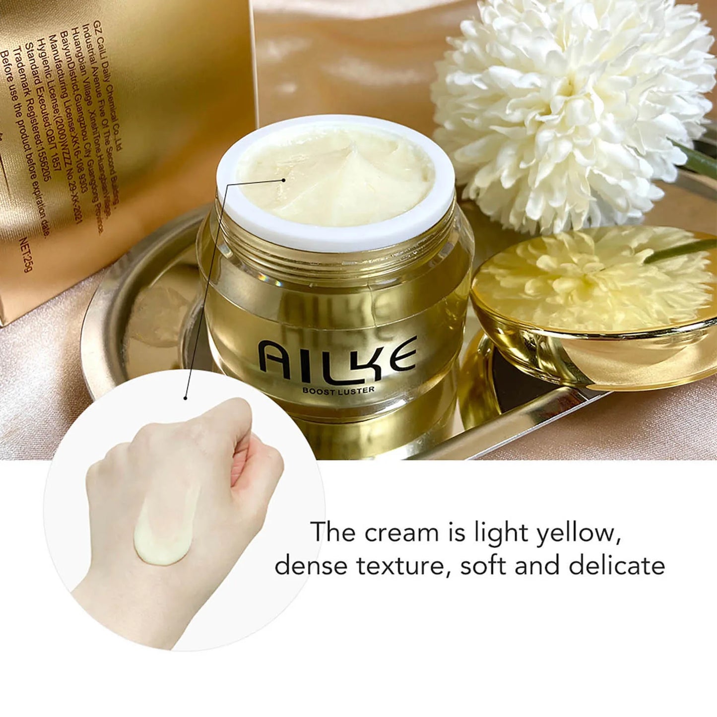 AILKE Brightening Face Cream With Glutathione, Improve Dull Skin, Remove Black Spots Facial Cream for Women Men