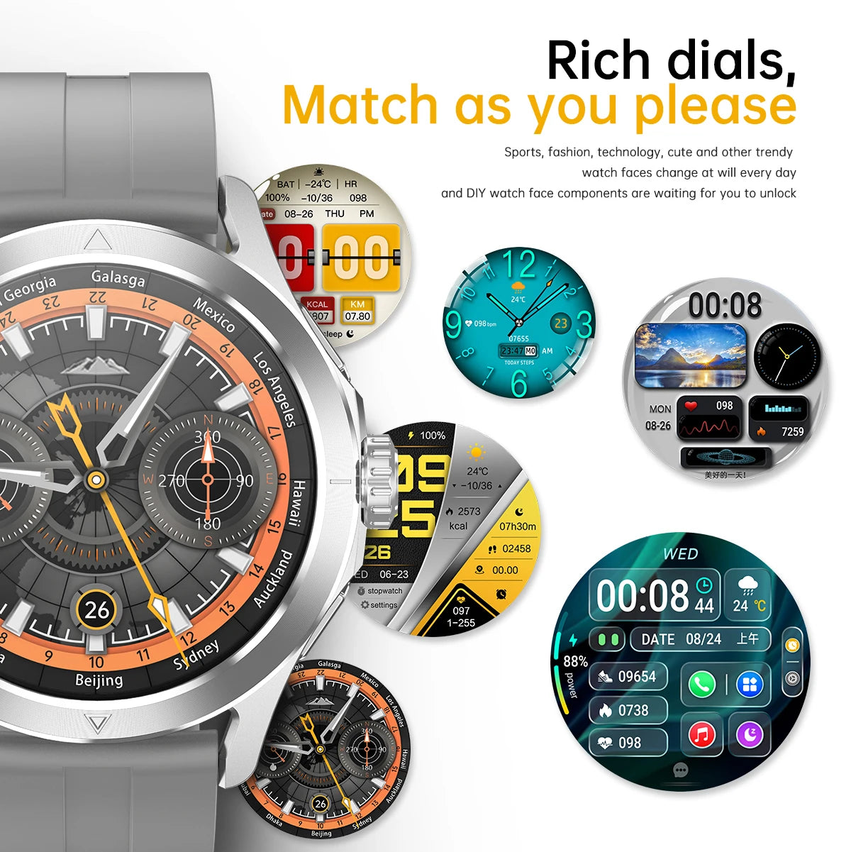 S4 Ultra Smart Bracelet Men Watch For Xiaomi  AMOLED HD Screen Bluetooth Call GPS Trajectory NFC Heart Rate Compass SmartWatches