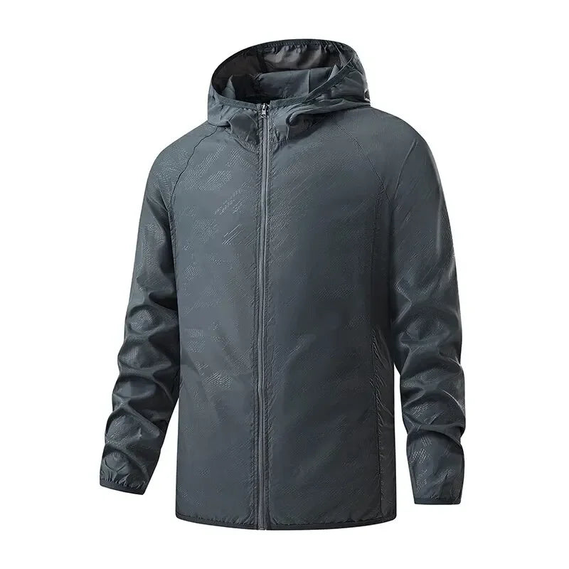 Men Women Hiking Jackets Waterproof Sun Protection Windbreaker Camping Climbing Outdoor Rain Coat Unisex Portable Clothes