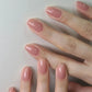 24pcs Artificial Nail Art Fake Nails Full Coverage Removable Ballet Short Press On Nails tips Chips Waterproof Solid Colour set