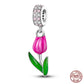 Fit Pandora 925 Original Bracelet 925 Silver Plate Flower Bird Series Charms Beads For Women Fashion DIY Jewelry Gifts Making