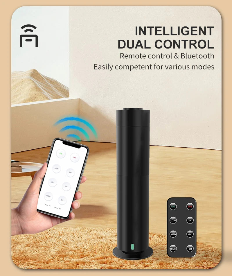 120Ml Remote And Bluetooth Control Tower Scent Diffuser Machine Fragrance Aroma Air Diffuser Waterless Air Diffuser