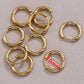 10pcs Gold Color Stainless Steel Ear Hoop Earrings Women Earrings Men Punk Hiphop Gift Fashion Jewelry Piercing Accessories