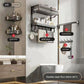 Bathroom Integrated Storage Rack Towel Rack Wall-Mounted Punch-Free Wall Bathroom Toilet Storage Washstand