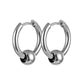 2pcs Fashion Cross Feather Stud Earrings, Punk Rock Style For Women Men High Quality Stainless Steel Hiphop Ear Jewelry