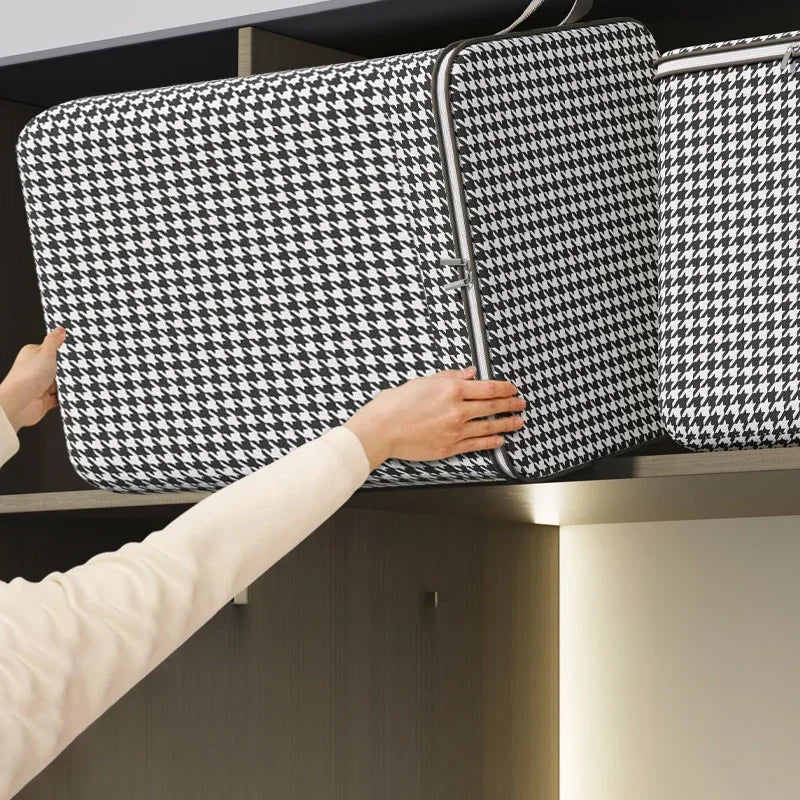 Quilt Storage Non-Woven Wardrobe Space Saving Bag House-Moving Box Dustproof Organizers  Bedding Box Travel Storage Organization