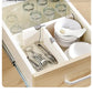 T Drawer Divider Adjustable Home Organization Dividers White Plastic Partition Holder Creative Retractable Drawer Dividers