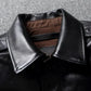 A2 Men's Bomber Jacket Tea Core Horse Leather Cropped Motorcycle Jacket Natural Leather Loose Coat Military Men's Leather Jacket