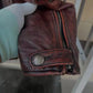 Vintage Black Brown Real Cowhide Genuine Leather Jacket Real Fur Men's Leather Jacket Bomber Men Leather Jacket Motorcycle Coat