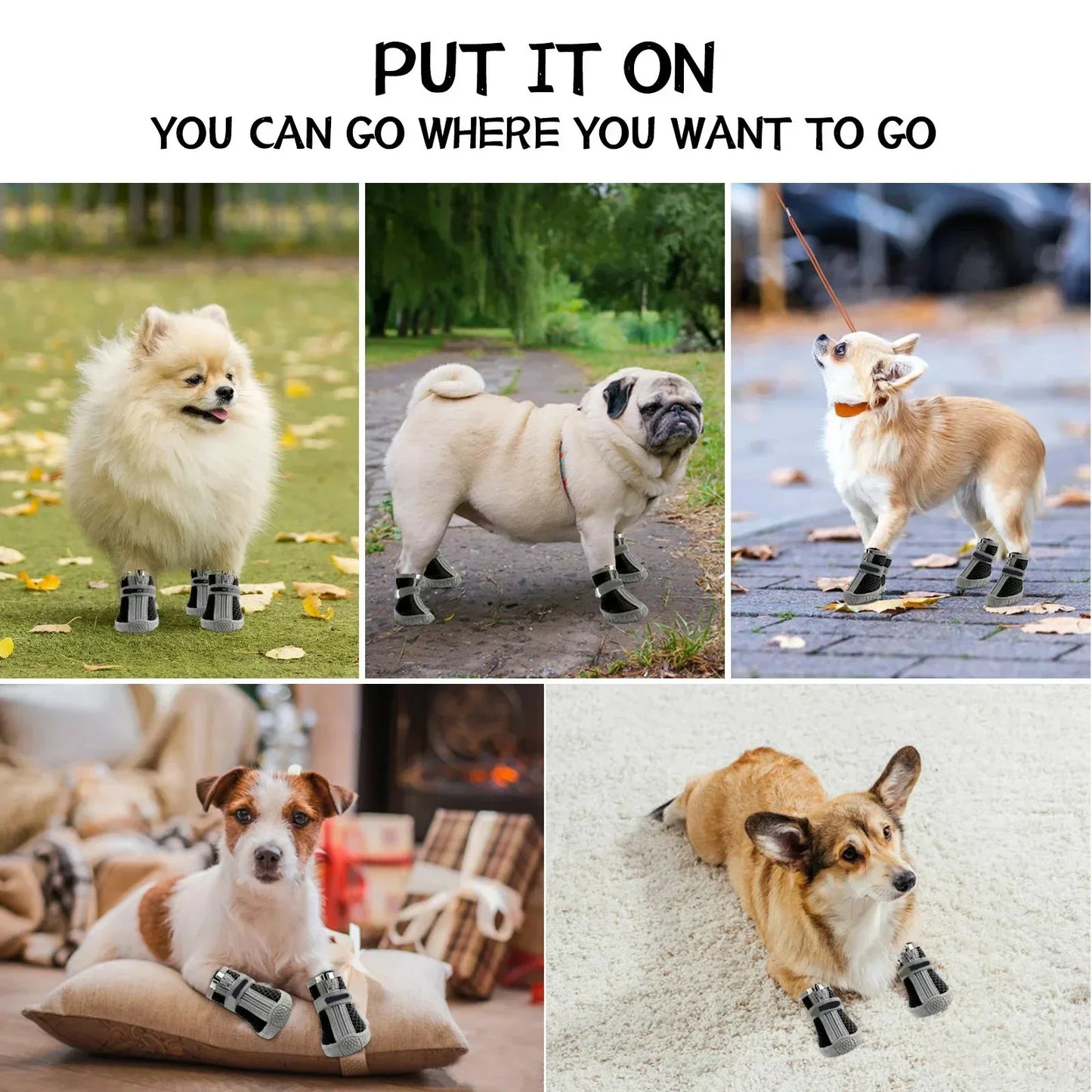 Dog Shoes Summer For Small Dogs Chihuahua Pet Supplies Dog Boots Anti-skid Wear-resistant Pets Accessories