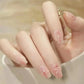 24Pcs/Lot Milky White Gradient Long Wearing False Nail Tips Acrylic Press on Nails Removable Reusable Artifical Fake Nails Art