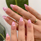24Pcs Ballerina Press On Nail Tips Oval Head False Nails Almond Artificial Fake Nails With Glue Full Cover Press Manicure Tools