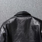 A2 Men's Bomber Jacket Tea Core Horse Leather Cropped Motorcycle Jacket Natural Leather Loose Coat Military Men's Leather Jacket