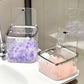 Laundry Powder Container Laundry Pods Organizer Washing Capsules Holder Cotton Swab Organization with Lid Desktop Storage Box