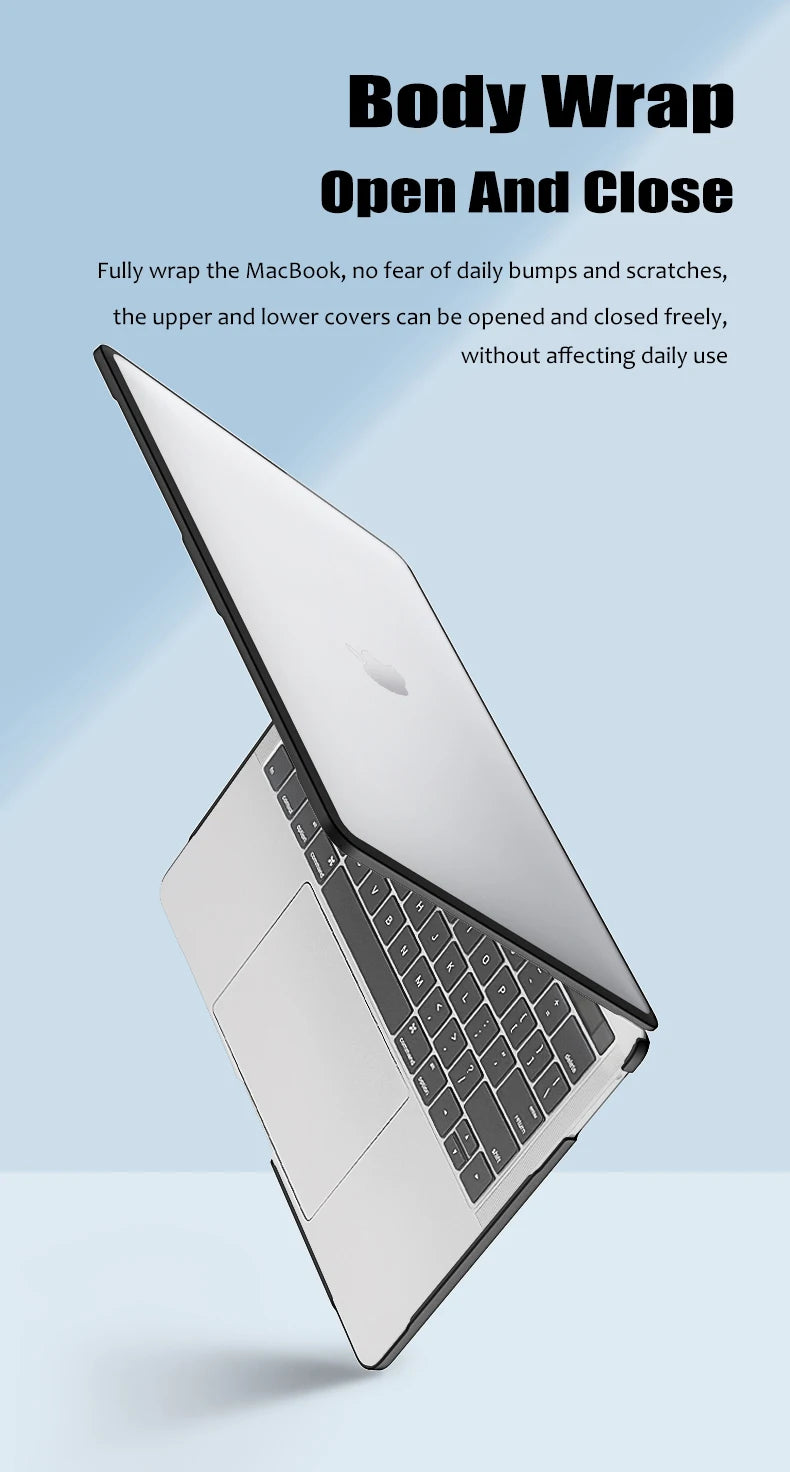 For Macbook Pro 13 Case M2 2022 M4 Air M1 For MacBook Air 13 Case Cover Funda Pro 16 Case M3 2023 Pro 14 Case 15.3 Laptop Case