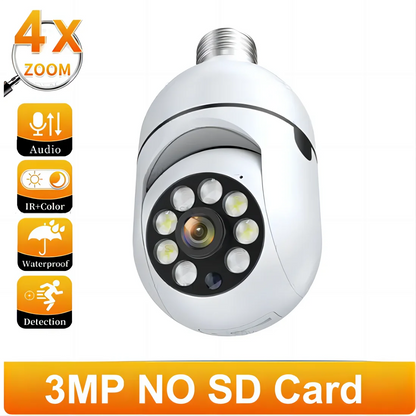 3MP Wifi IP Camera Surveillance Video 4X Digital Zoom CCTV Security Wireless Outdoor Monitor Audio Night Vision Human Detection