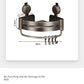 Wall-Mounted Wash Basin Toilet Triangle Basket Shelf Suction Cup