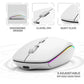Wireless Keyboard Mouse Combo Ultra Slim Backlit Keyboard and Mouse Multi-Device 2.4G USB Rechargeable Bluetooth Keyboard