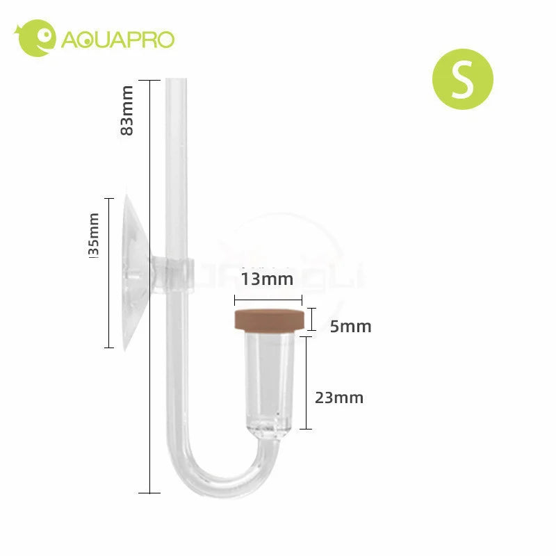 MINI CO2 Diffuser With Bubble Counter Twinstar Style Atomizer Acrylic Aquarium Carbon Dioxide Transparent Fish Tank Water Plants