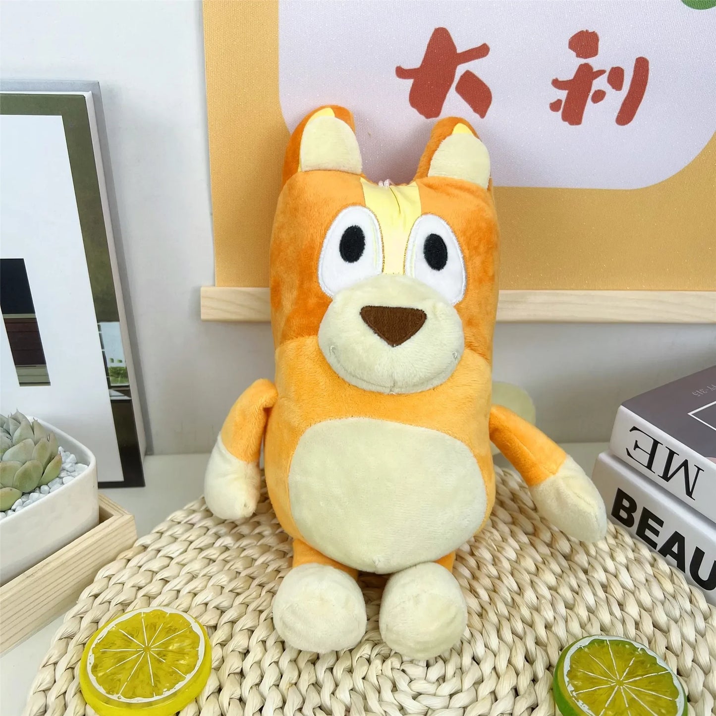 Super Cute P Cat! Needy Girl Overdose Emojis 17/28cm Bluey & Bingo Family Plush Toys Cartoon Dog Stuffed Animals Soft Plush Doll