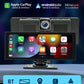 BQCC 10.26 Inch Portable Wireless Carplay Screen HD Rear Reversing Camera Car Radio DVR MP5 Multimedia Video Player Android Auto