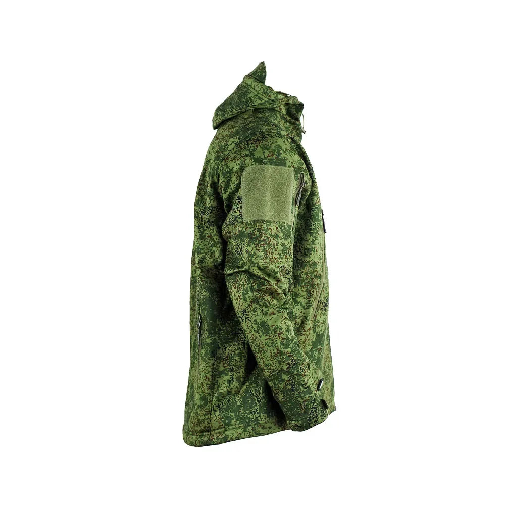 Tactcial Russia Uniform Jacket Outdoor Spring and Autumn Coat Rainproof Soft Shell Green Camouflage Assault Suit Mens Jacket