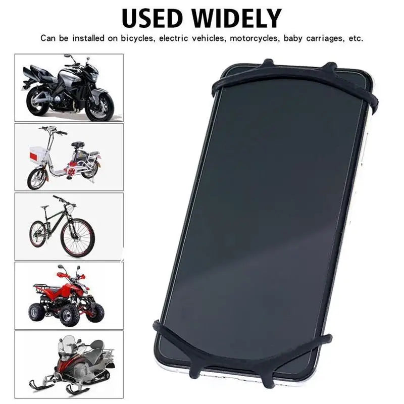 For Sram Garmin SRAM Bike Mobile Phone Holder High Elastic Silicone Bicycle Cellphone Holder Mount Motorcycle Shockproof
