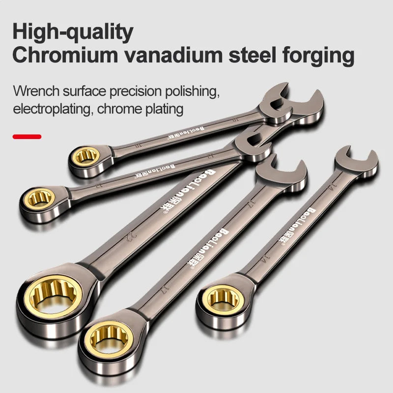 1Pc Universal Torx Wrench Adjustable Torque 6-32mm Ratchet Spanner for Bicycle Motorcycle Car Repair Tools Mechanical Tool