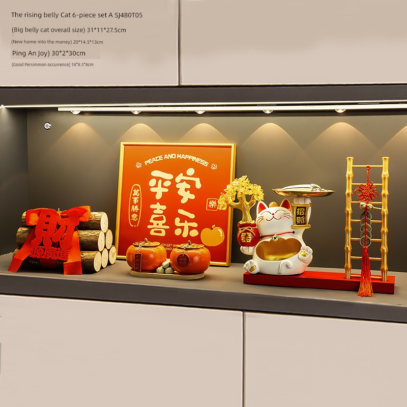 Lucky Cat Key Storage Entrance Decoration Entrance Shoe Cabinet Living Room Home Decorations Housewarming Gifts