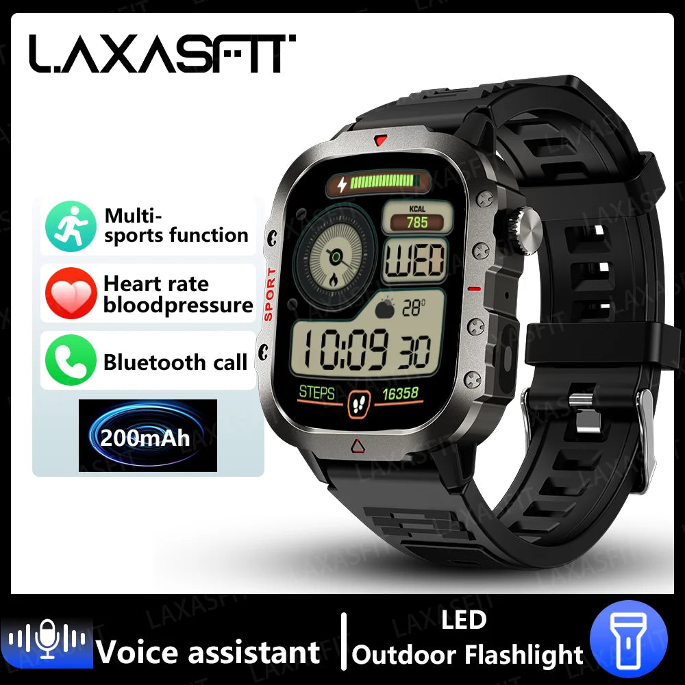 New LED Men's Smartwatch Bluetooth Talking Smartwatch Multi Sport Mode Health Monitoring Smart Watch