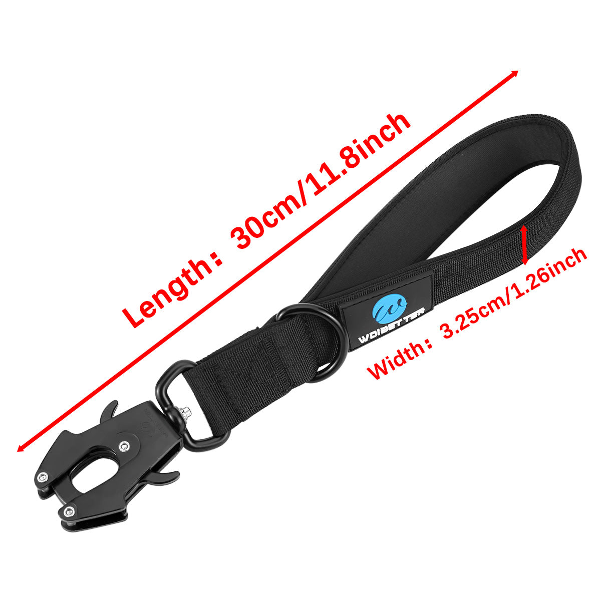 Pet collar, dog neck leash, nylon traffic lead, large dog, military leash, short walking rope, metal buckle, puppy accessories