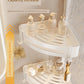 White Bathroom Wall-Mounted Toilet Towel Rack