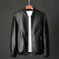 Spring Black Jacket for Men PU Leather Cycling Jacket Men Korean Slim Thin Trendy Clothes Long Sleeve Boy Coat Oversize Xxxl 4xl