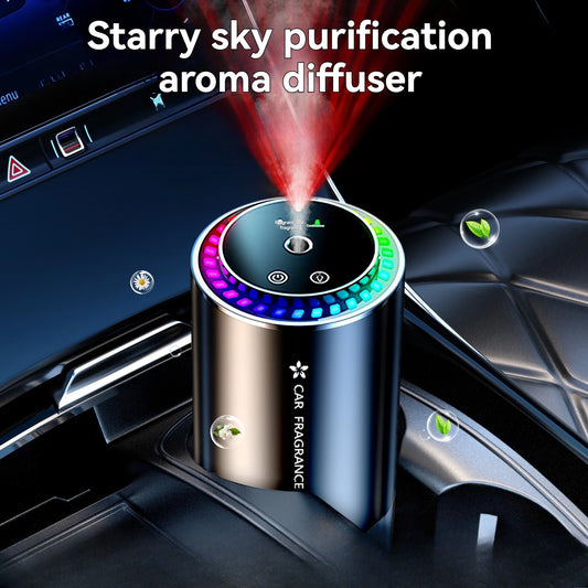 Car Perfume Aroma Diffuser Automatic Spray Deodorization Aroma Diffuser Colorful Atmosphere Light Car Aroma Diffuser