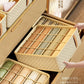 1pc Khaki/Wine Red Non Woven Multi Grid Underwear Sock Storage Box Household Wardrobe Organization and Storage