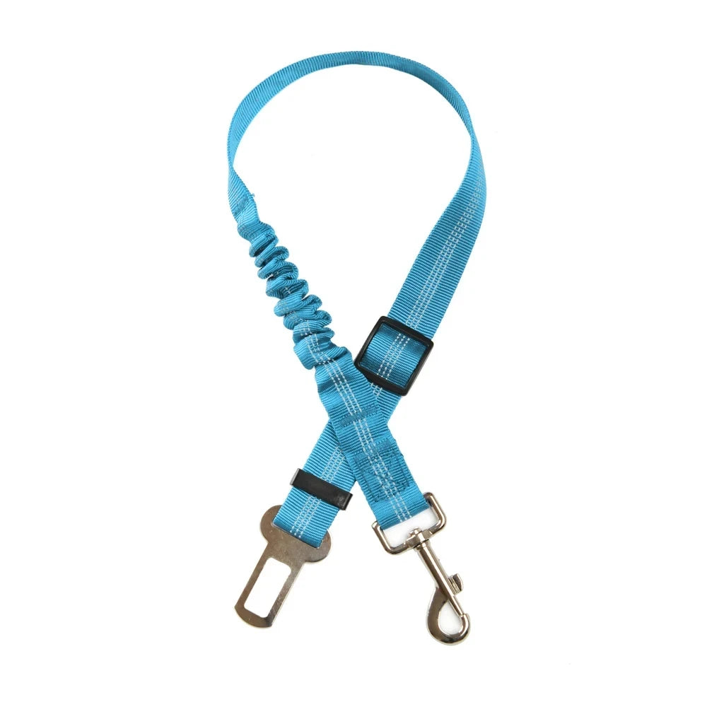 Dog Car Seat Belt Safety Protector Travel Pets Accessories Dog Leash Collar Breakaway Solid Car Harness