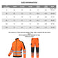 workwear mens jacket working cargo pants men High Visibility work suit with Reflective tapes