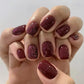24pcs Short Square Fake Nails Colorful French False Nails Detachable Ballerina Full Cover Nails Tips Press on Nails