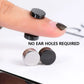 3 Pairs Crystal Strong Magnetic Ear Stud Clip Earrings for Men and Women Punk Round Zircon Magnet Earrings Non Piercing Jewelry